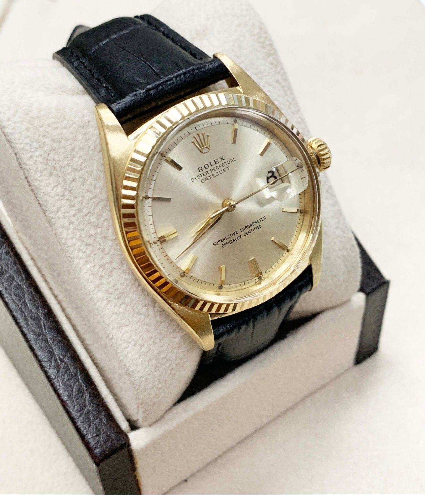 rolex leather band