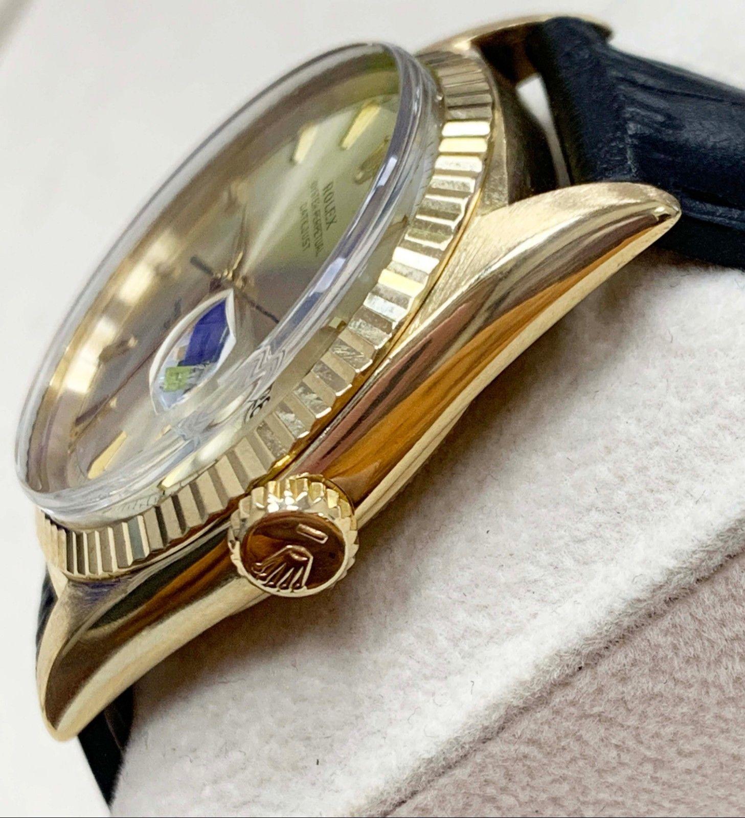 rolex with leather band