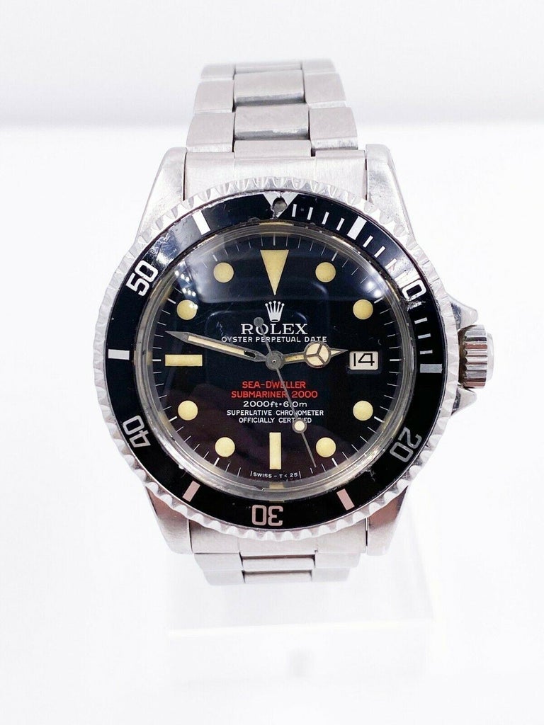 Vintage Rolex 1665 Double Red Sea Dweller Stainless Steel For Sale 7