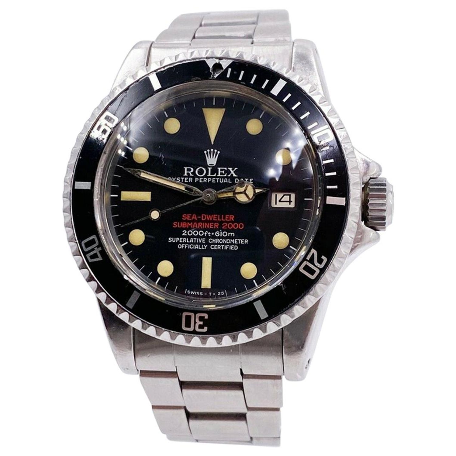Rolex Stainless Steel Double Red Sea Dweller Mark III Wristwatch Ref 1665  at 1stDibs | rolex 1665 double red, rolex 1665