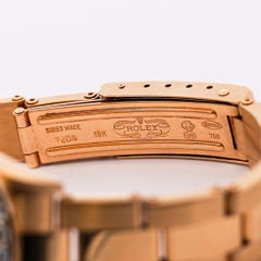 Orologio vintage Rolex DateJust 28 mm in oro 18 carati con lunetta e quadrante di diamanti