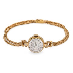 Vintage Rolex 18k Gelbgold Diamant Hand Wind Cocktail Uhr Ref. 9867