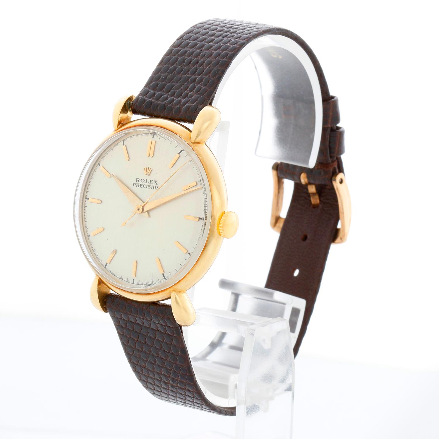 Uomo Rolex d'epoca in oro giallo 18 carati Modello di precisione Ref. 4411 Orologio da uomo in vendita