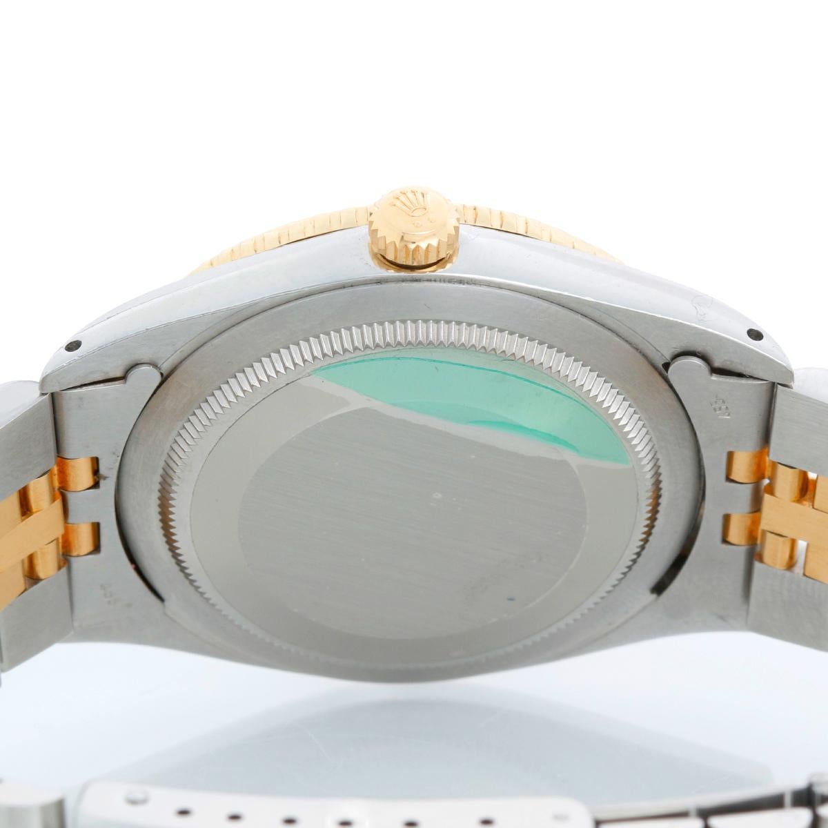 Vintage Rolex 18k Yellow Gold Thunderbird Turnograph Men's Watch 1625 with Card For Sale 3