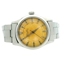 Vintage Rolex 33mm Stainless Steel Step Dial Bubble Back Wrist Watch Ref. 6332