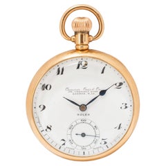 Vintage Rolex 49MM 9K Gold London Camerer Cuss & Co. Mechanical Pocket Watch