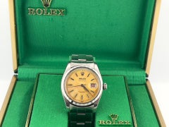 Vintage Rolex 6305 RED Datejust Rare TROPICAL DIAL Stainless Steel 36mm