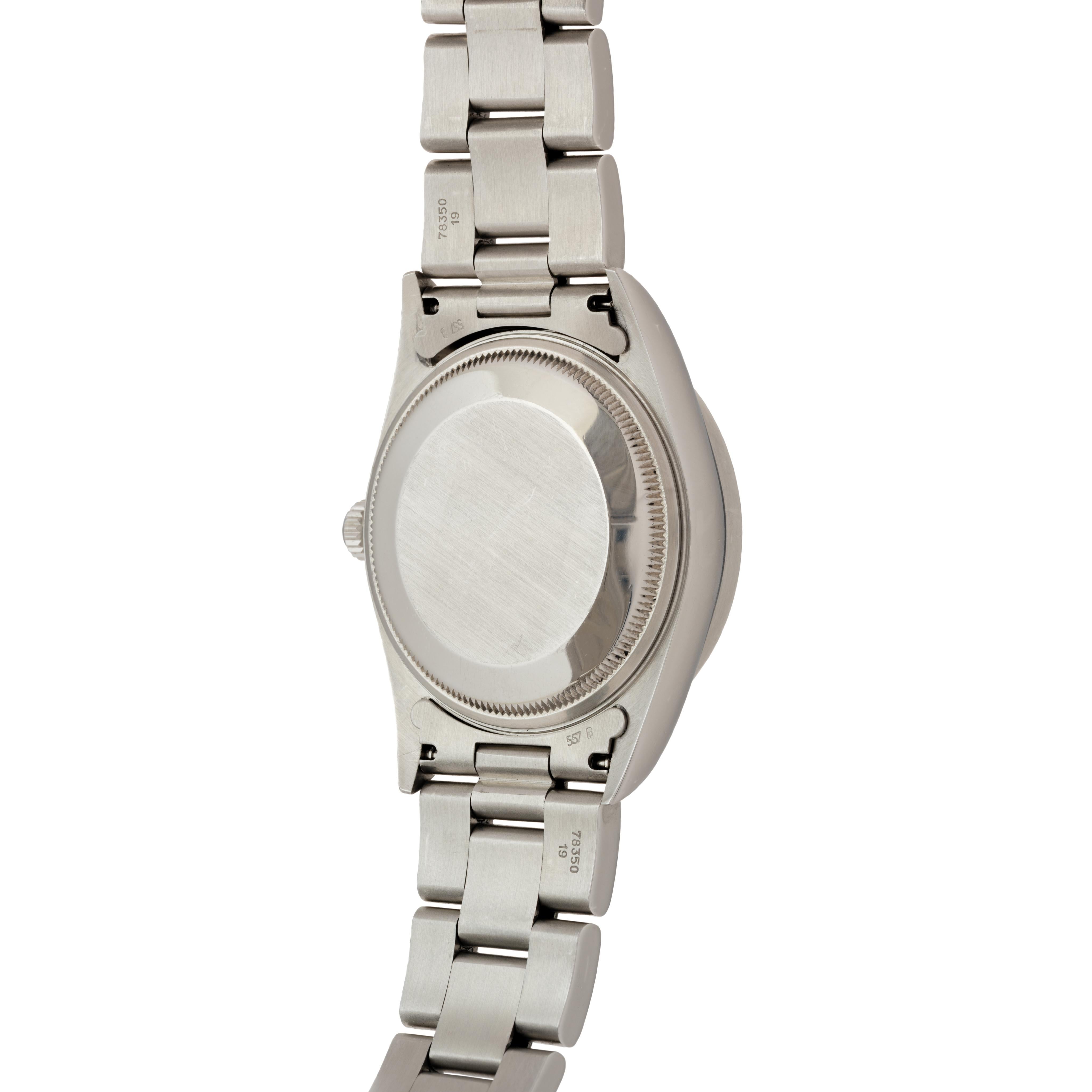 Vintage Rolex Air King Model 14010 34mm Stainless Steel Watch For Sale 3