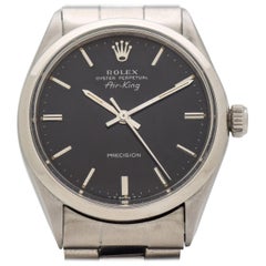 Vintage Rolex Air-King Ref. 5500/1002 Stainless Steel Watch, 1970