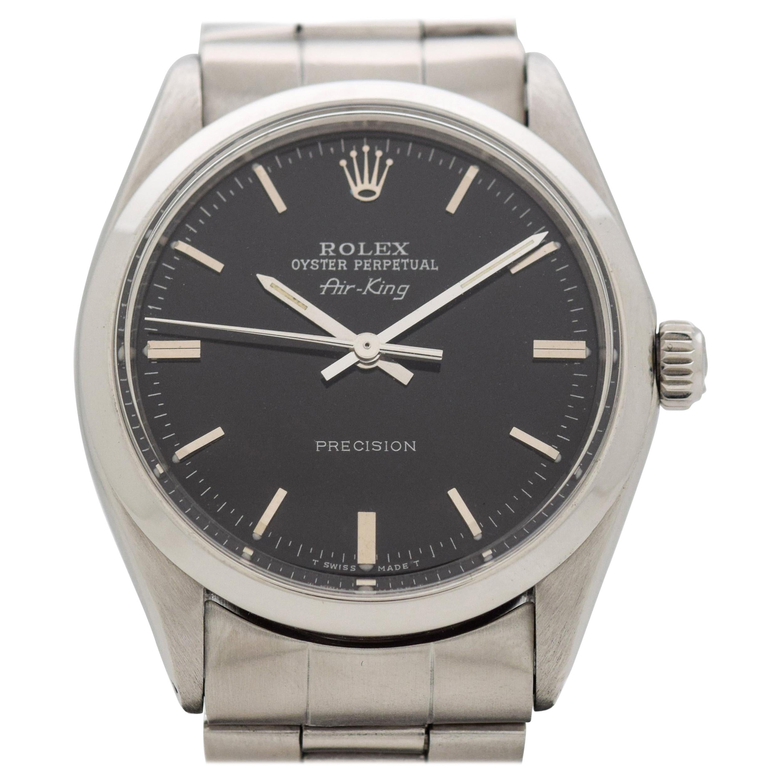 Vintage Rolex Air King Reference 5500 Stainless Steel Watch, 1967