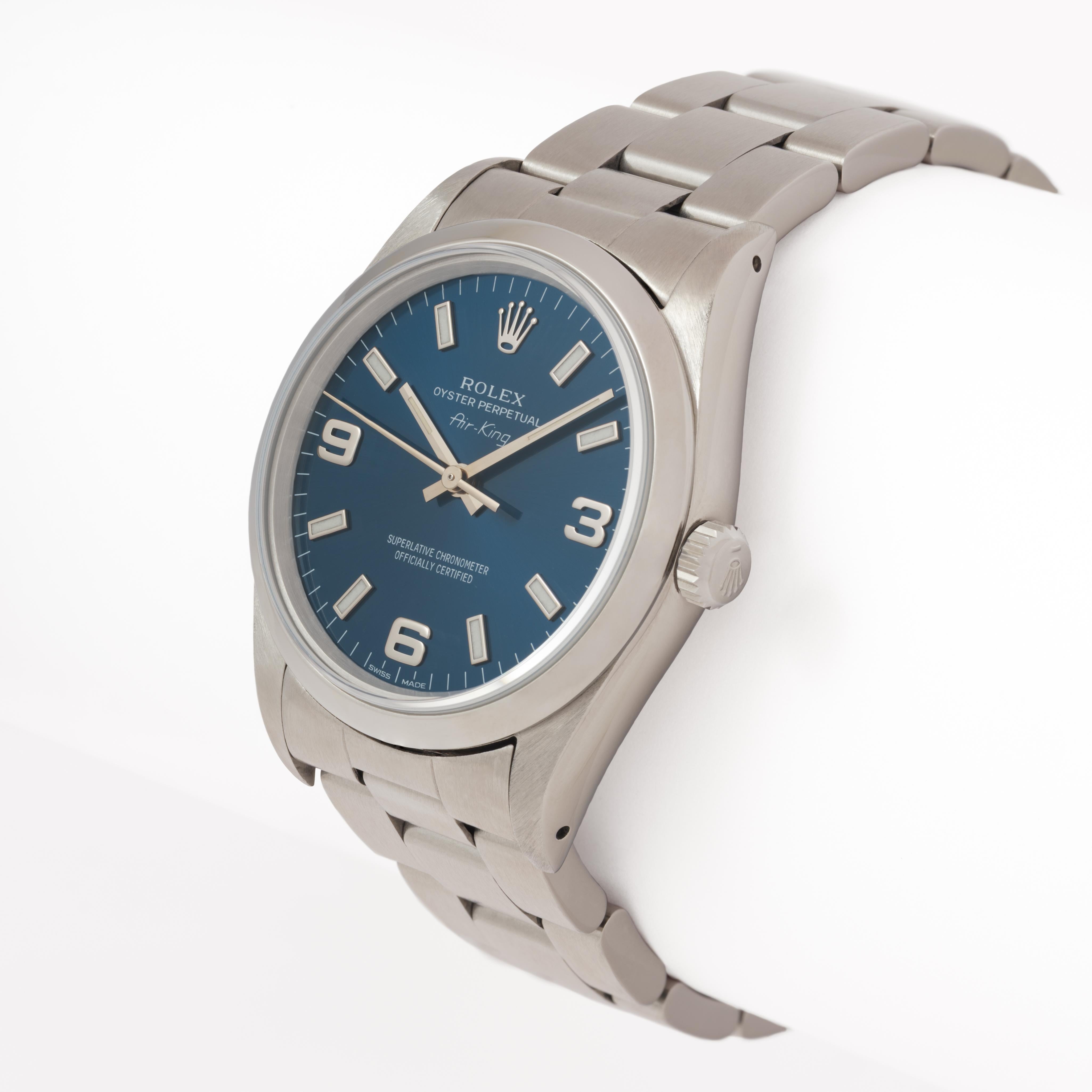 da uomo o donna Rolex AirKing d'epoca Modello 14000 Automatico in acciaio inox 1990 in vendita
