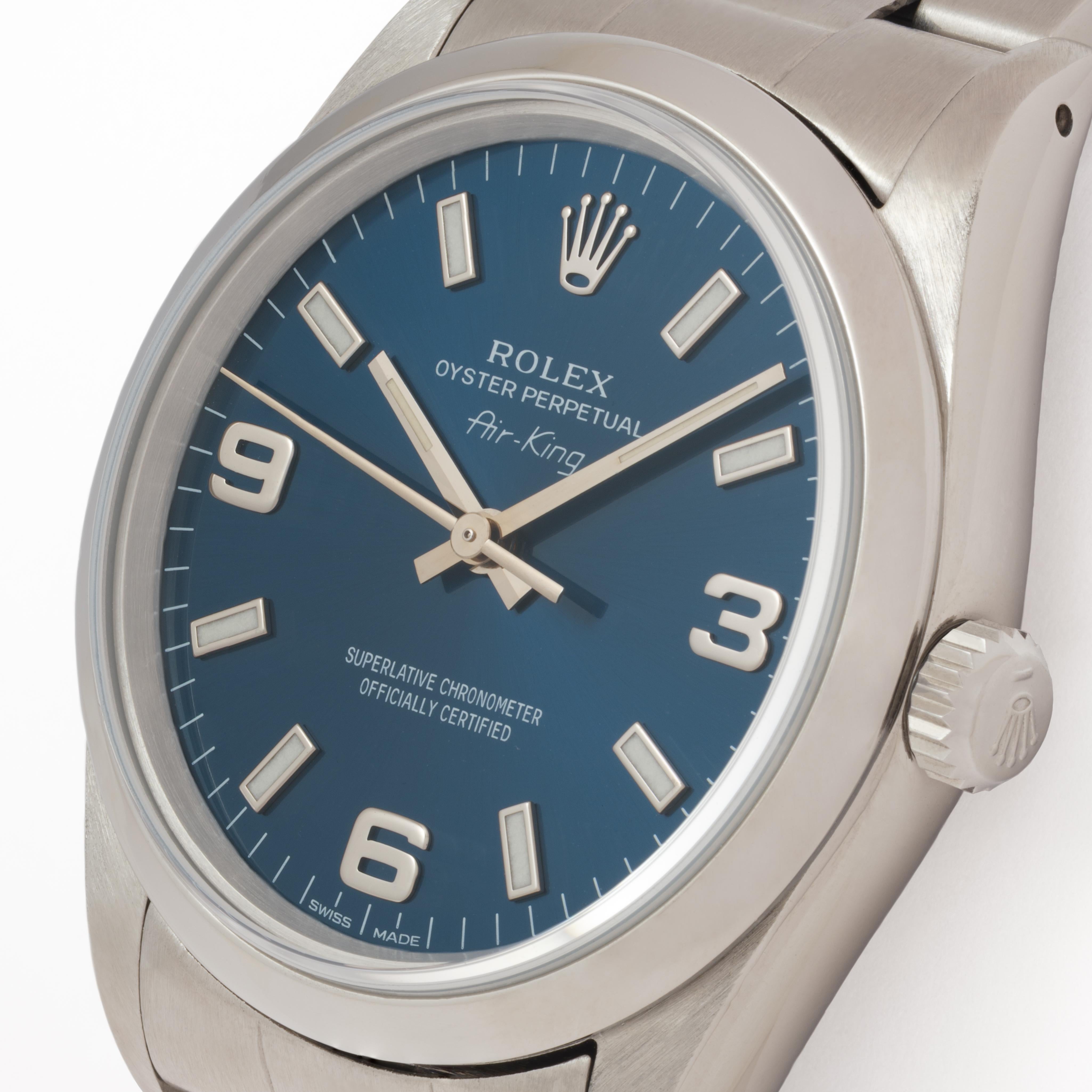 Rolex AirKing d'epoca Modello 14000 Automatico in acciaio inox 1990 in vendita 1