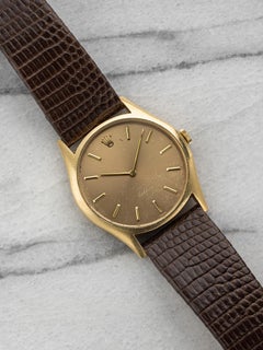 Vintage Rolex Cellini 18K Gold Manual Wind Mocha Dial 32mm Case.