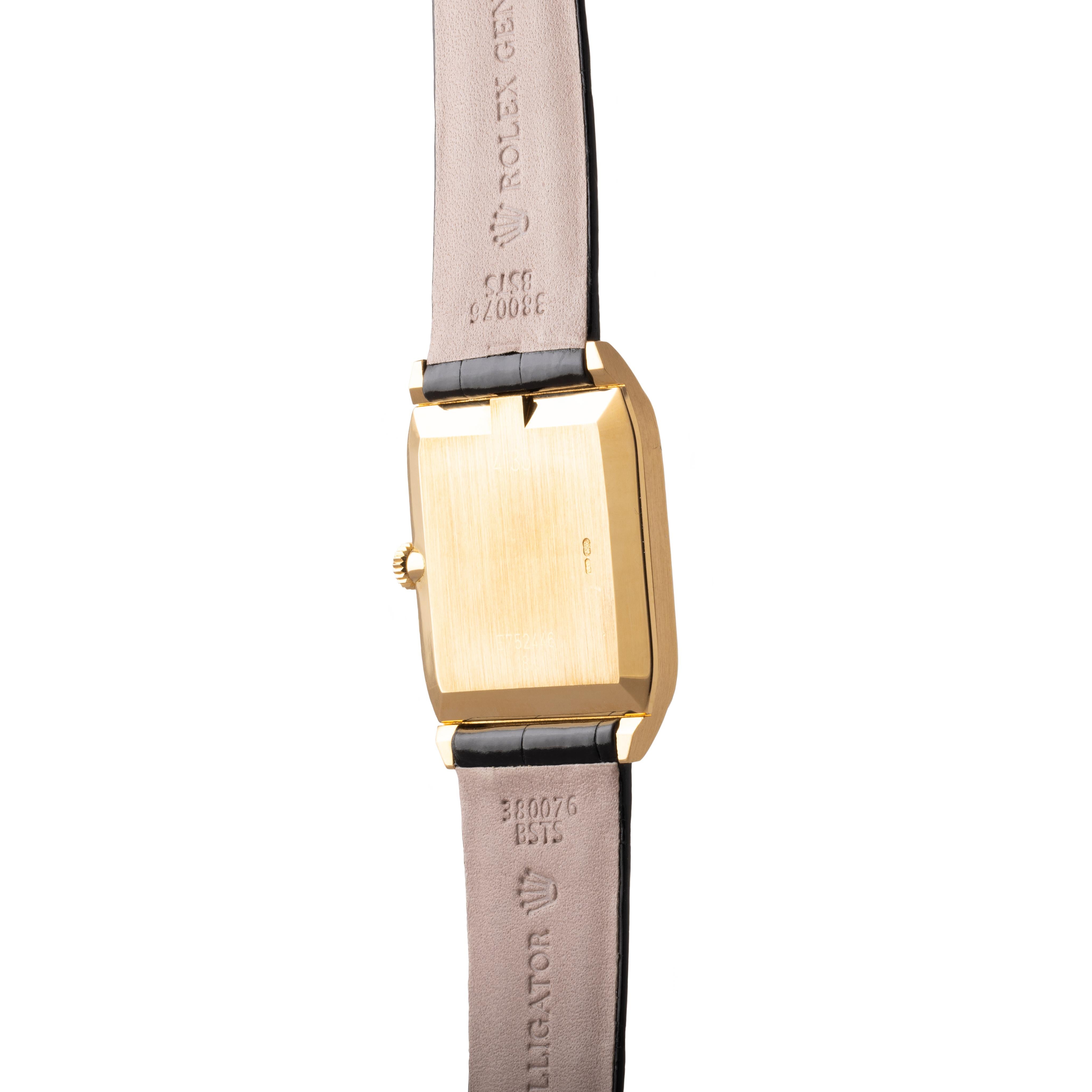 Women's or Men's Vintage Rolex Cellini 18k Yellow Gold Model 4135