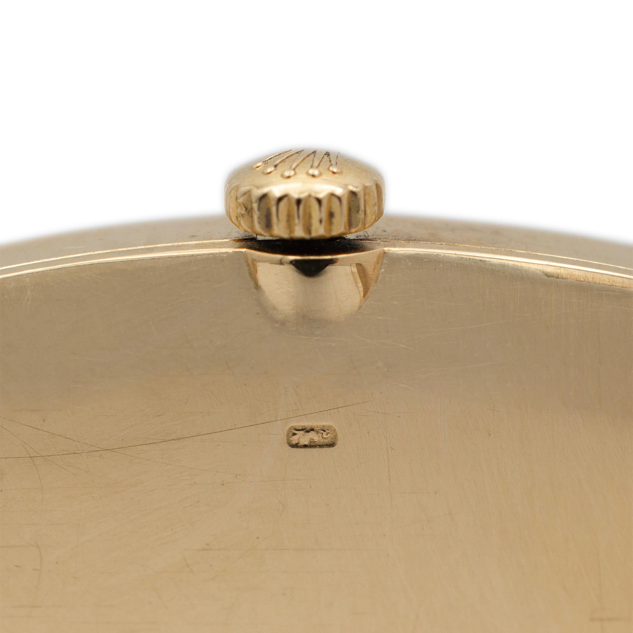 Vintage Rolex Cellini 26MM 3807 Champagne Dial 18K Yellow Gold Watch For Sale 3