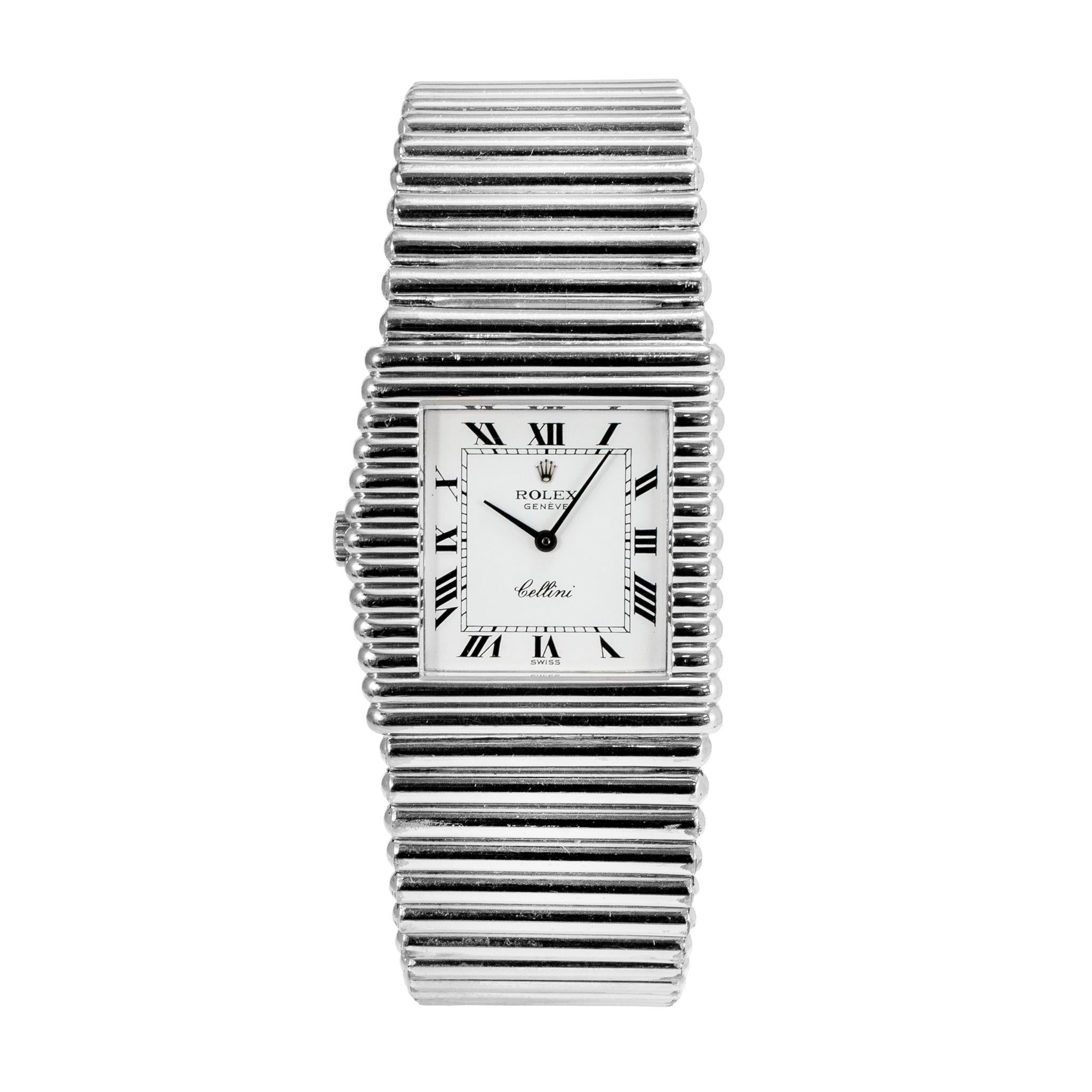 Rolex Cellini 29MM 4015 KING MIDAS Orologio d
epoca in oro bianco 18 carati con mano sinistra