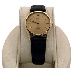 Vintage Rolex Cellini 3804 32mm Champagne Dial Yellow Gold