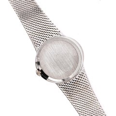 Vintage Rolex Cellini 3809 Manual 18K White Gold & Silver Mesh Watch