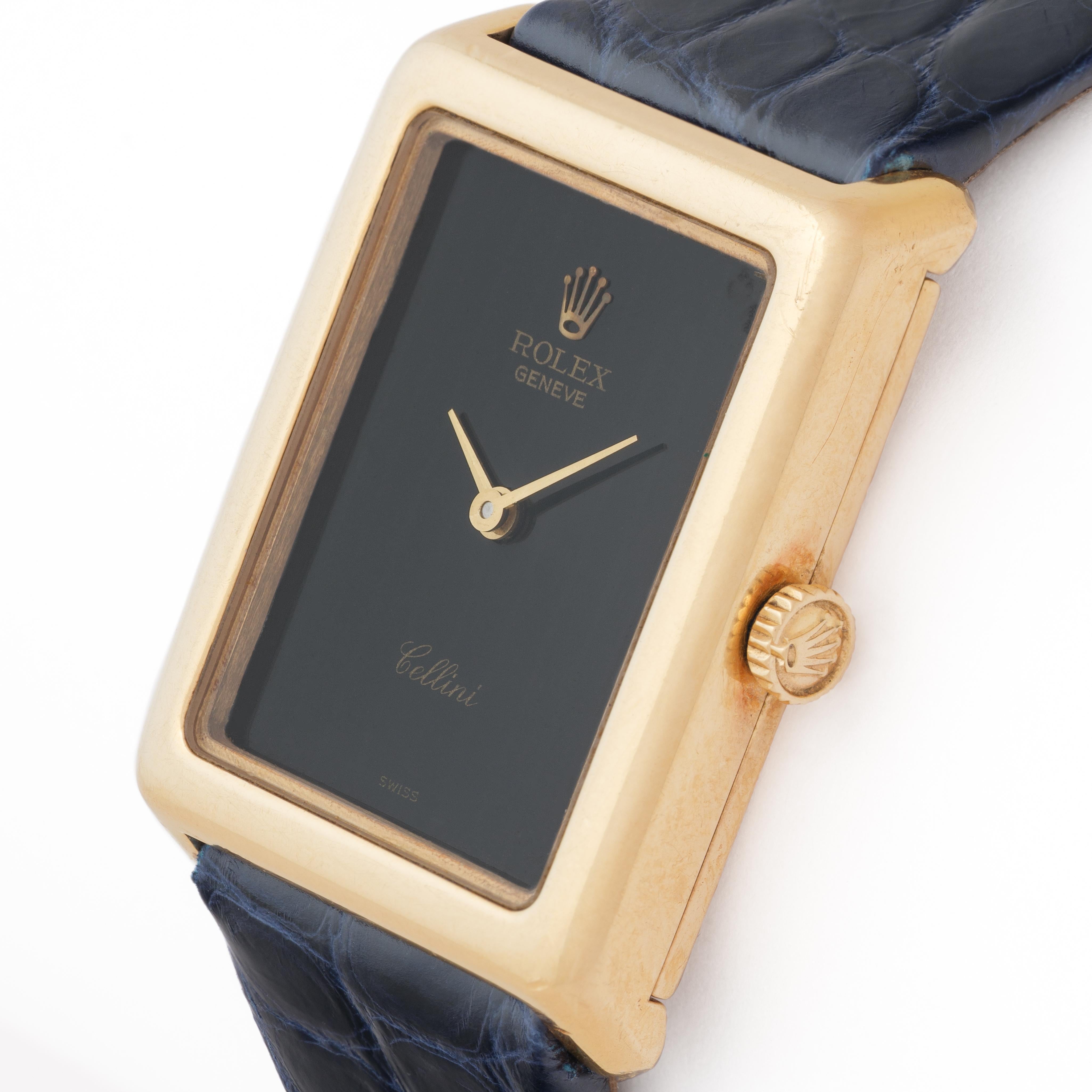 Rolex Cellini d'epoca modello 4103 18 carati a carica manuale Scatola Documenti in vendita 1