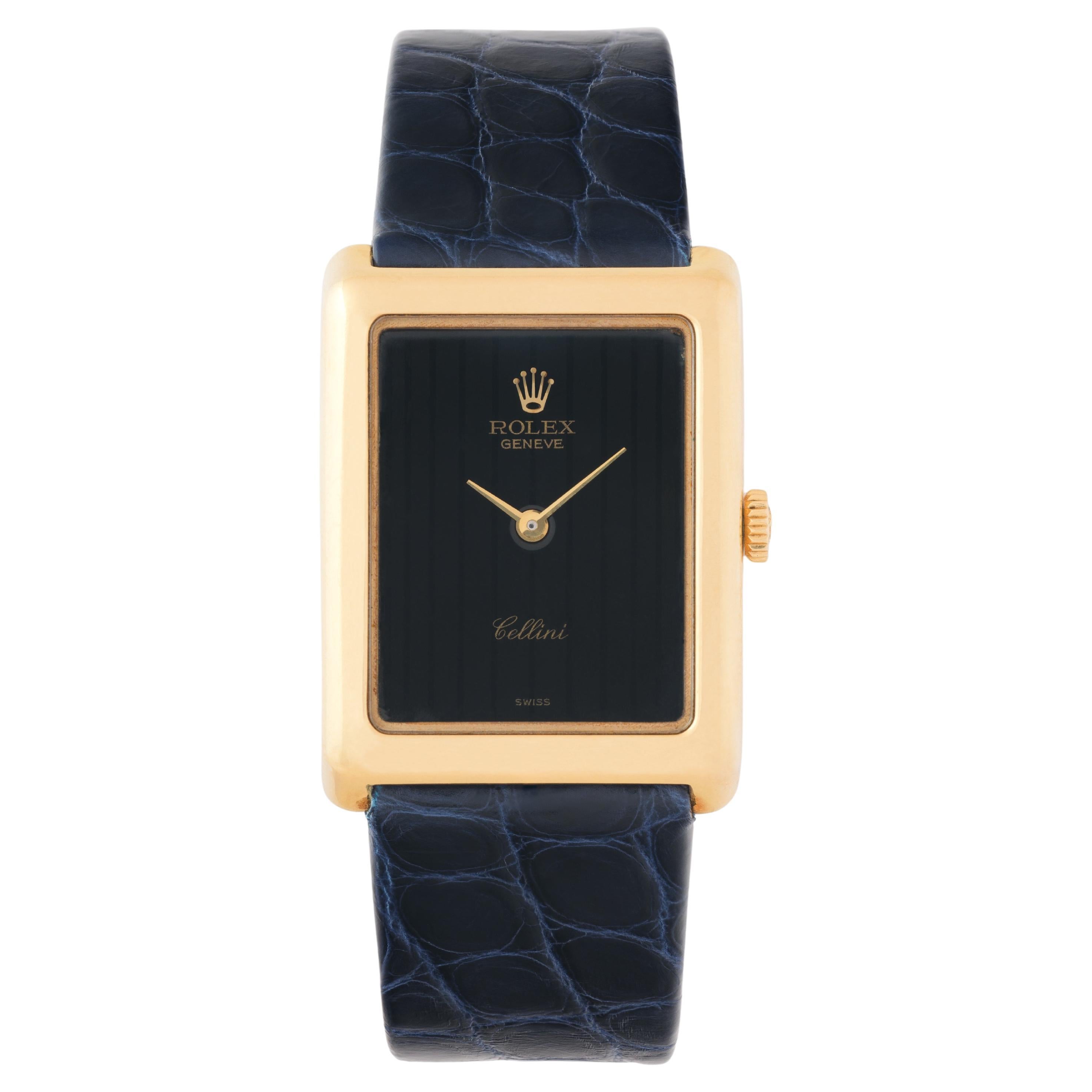 Rolex Cellini d'epoca modello 4103 18 carati a carica manuale Scatola Documenti in vendita