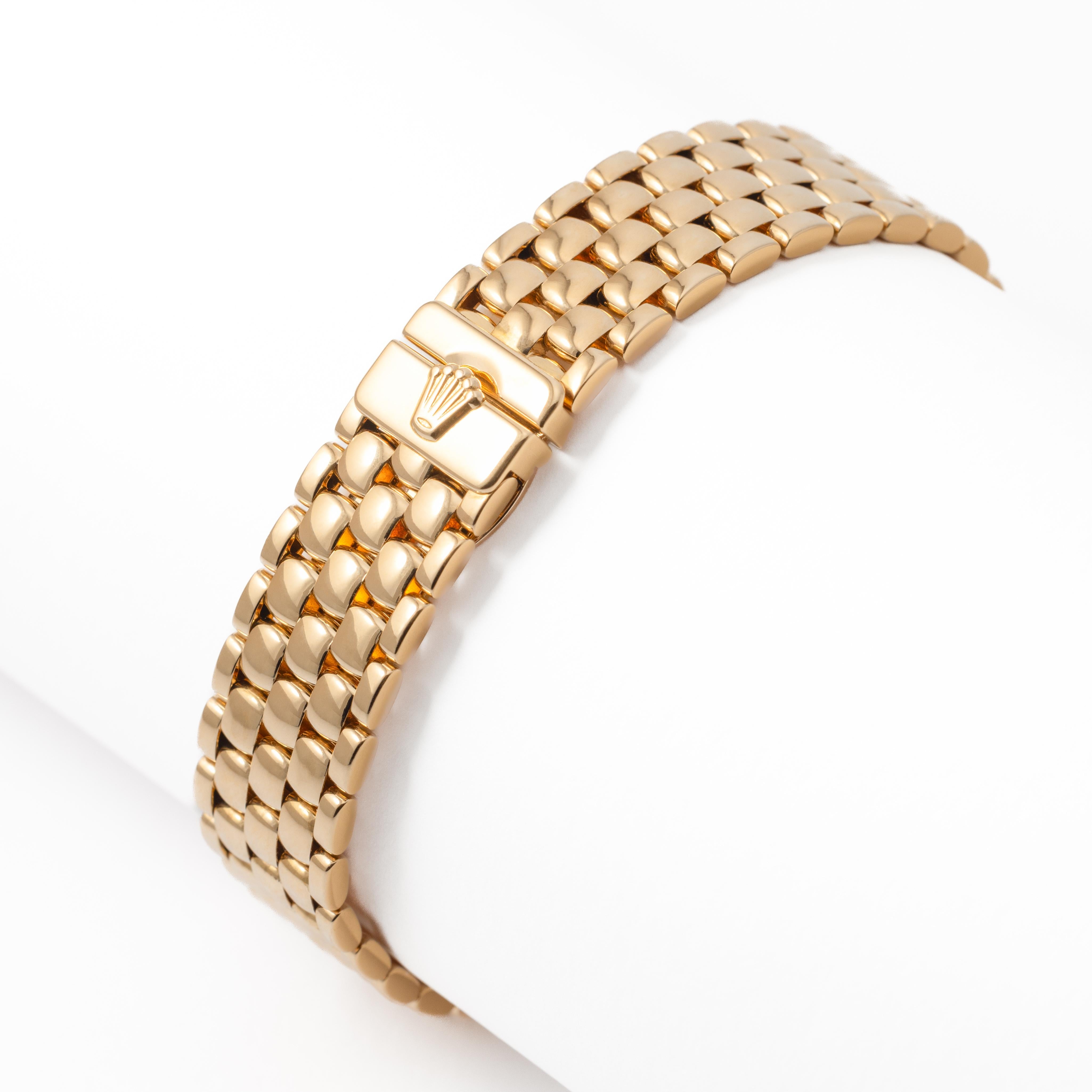 Women's or Men's Vintage Rolex Cellini Model 6622 18 Karat Yellow Gold 33mm Rare Blue Dial