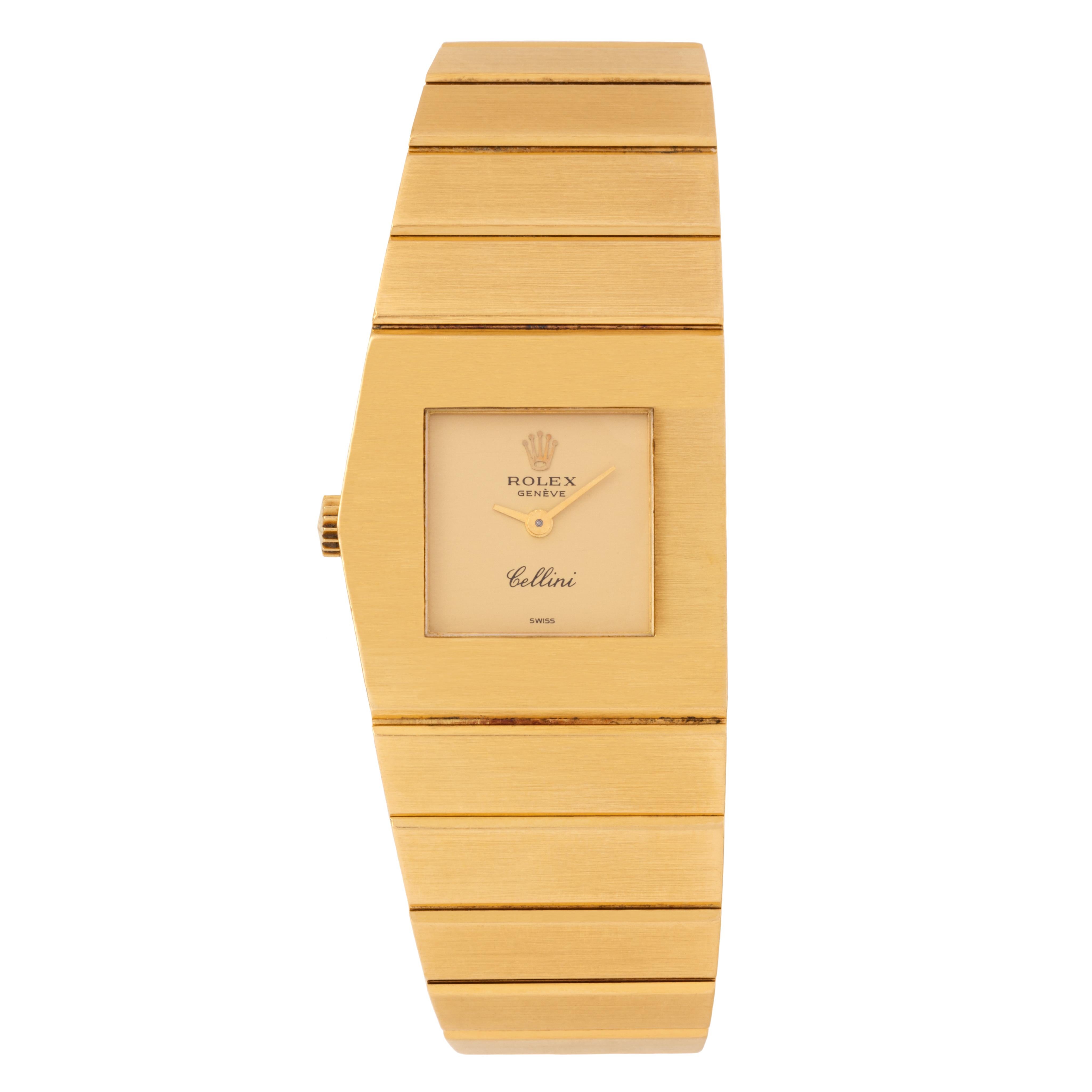 Moderne Rolex Cellini Queen Midas Montre vintage en or jaune 18 carats, modèle 4313