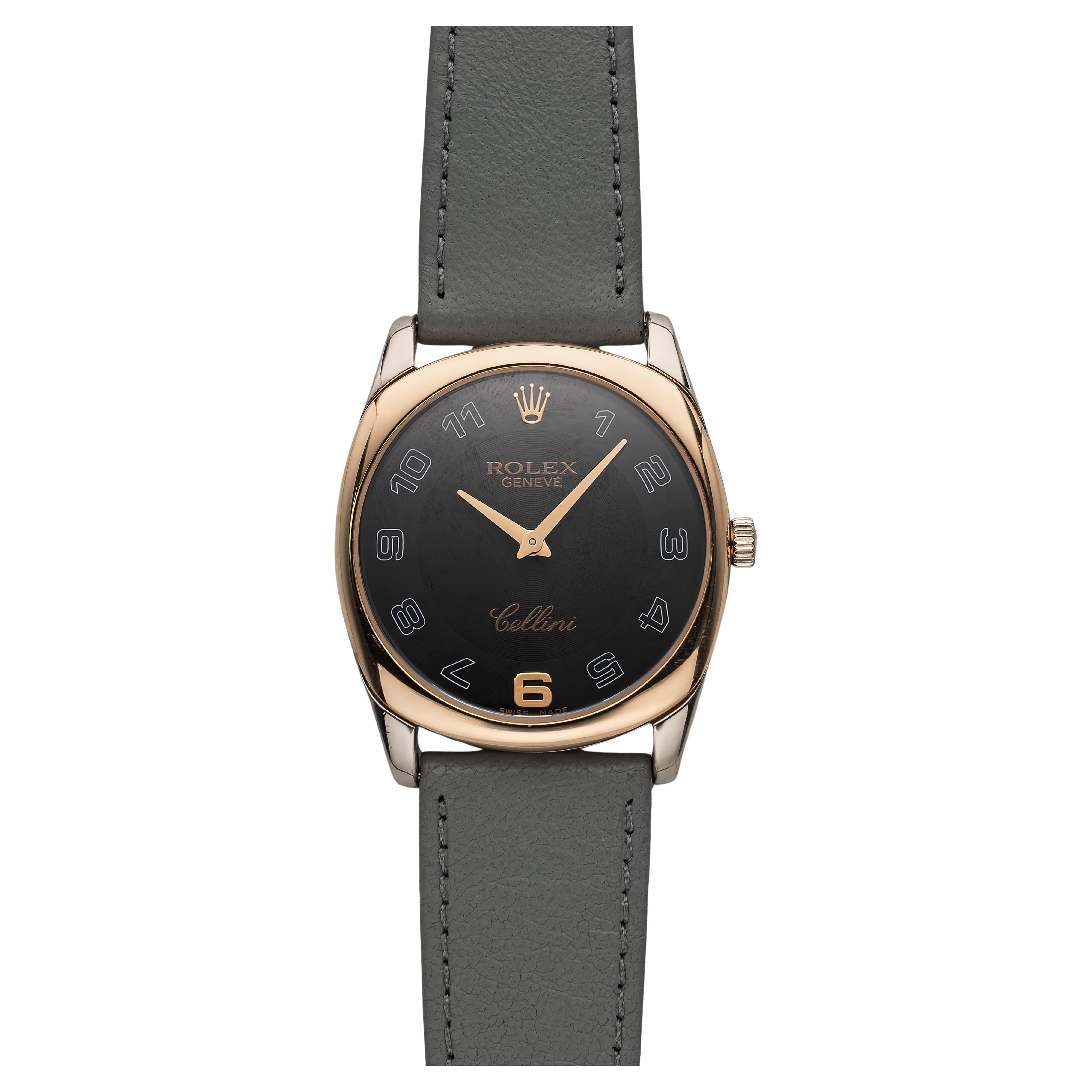 Vintage Rolex Cellini Ref 4233 2000s Manual Wind Black Arabic Numeral Dial 34mm