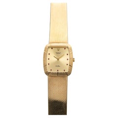 Vintage Rolex Cellini Ref 4322 1974 Manual Wind 18K Yellow Gold Red Vignette