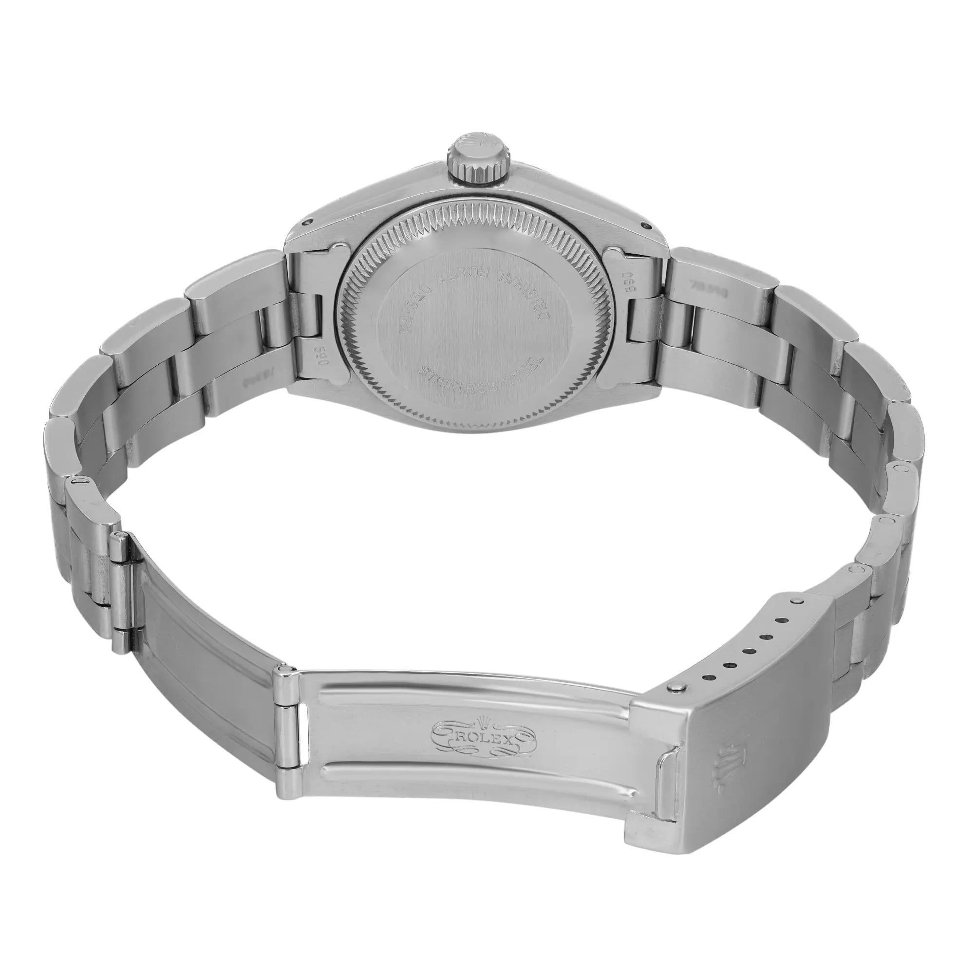 Vintage Rolex Date 26mm White Gold Steel White Dial Ladies Automatic Watch 6917 1