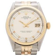 Vintage Rolex Date Automatic Reference 1500 Two-Tone Watch, 1970