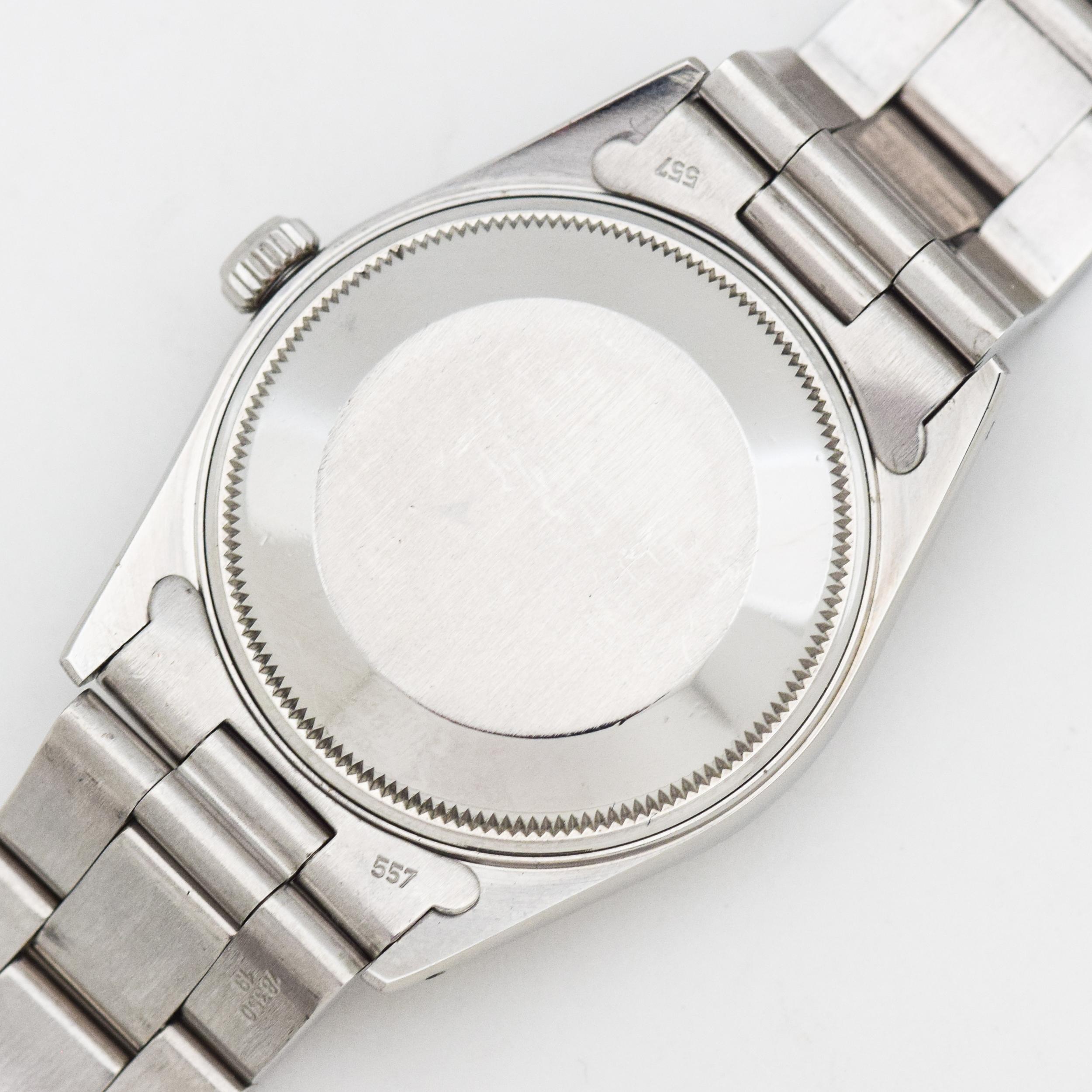 Women's or Men's Vintage Rolex Date Automatic Reference 15000 Stainless Steel Watch, 1981