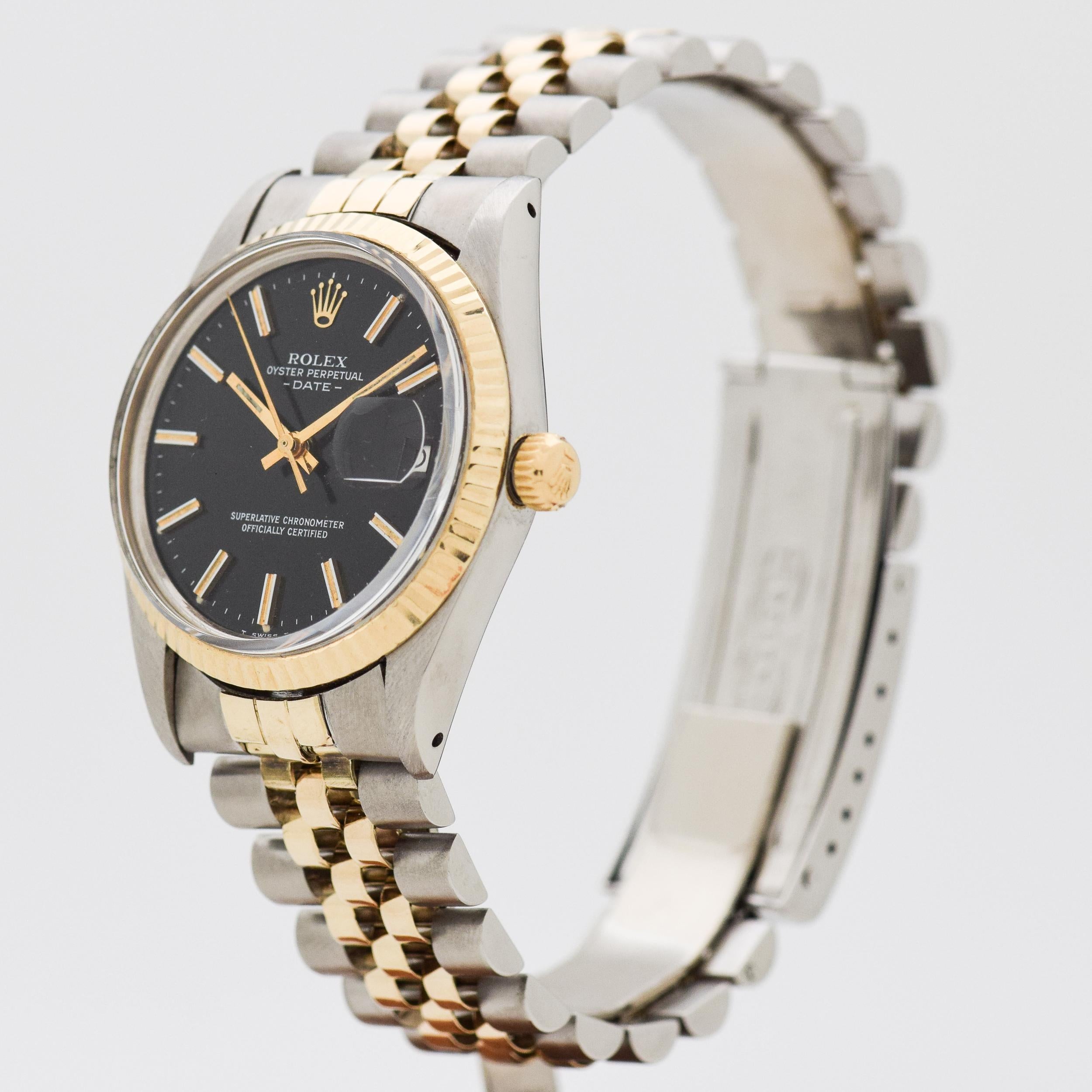 Vintage Rolex Date Automatic Reference 15000 Watch, 1981 In Excellent Condition In Beverly Hills, CA
