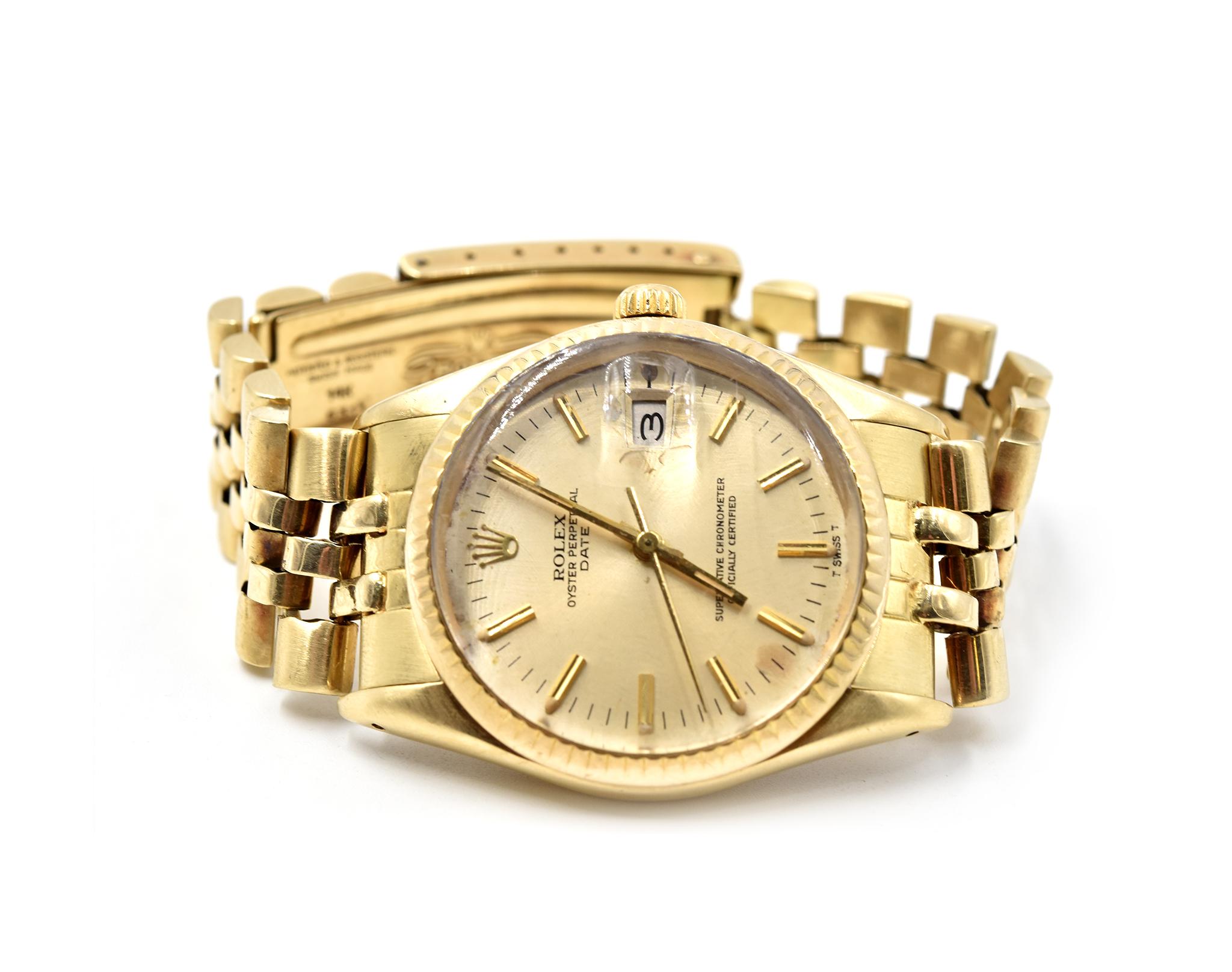 14 karat gold rolex