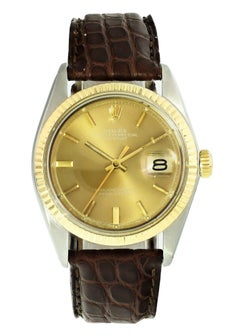 Vintage Rolex Datejust 1601 Two-Tone Men's Watch
