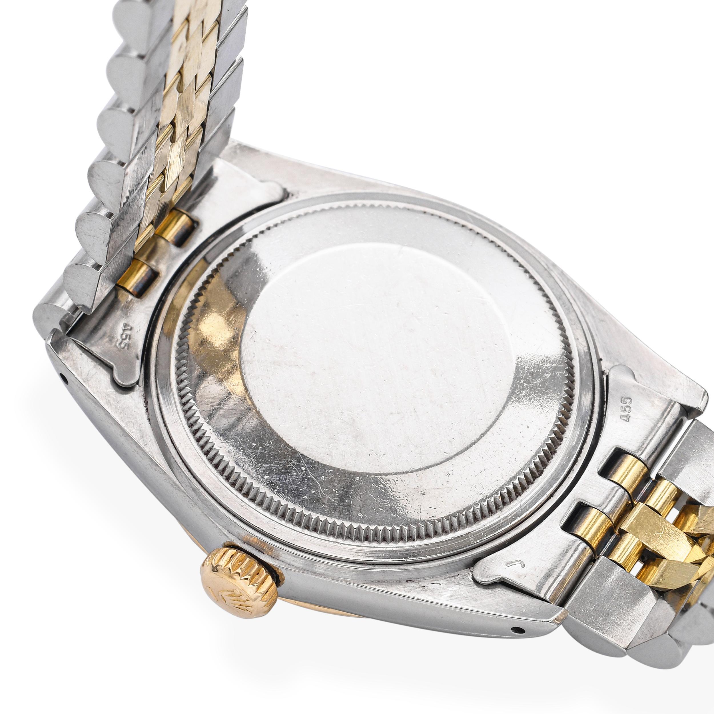 De los hombres Reloj automático de caballero Rolex Datejust 16013 Vintage de acero dorado de 14 quilates en dos tonos en venta