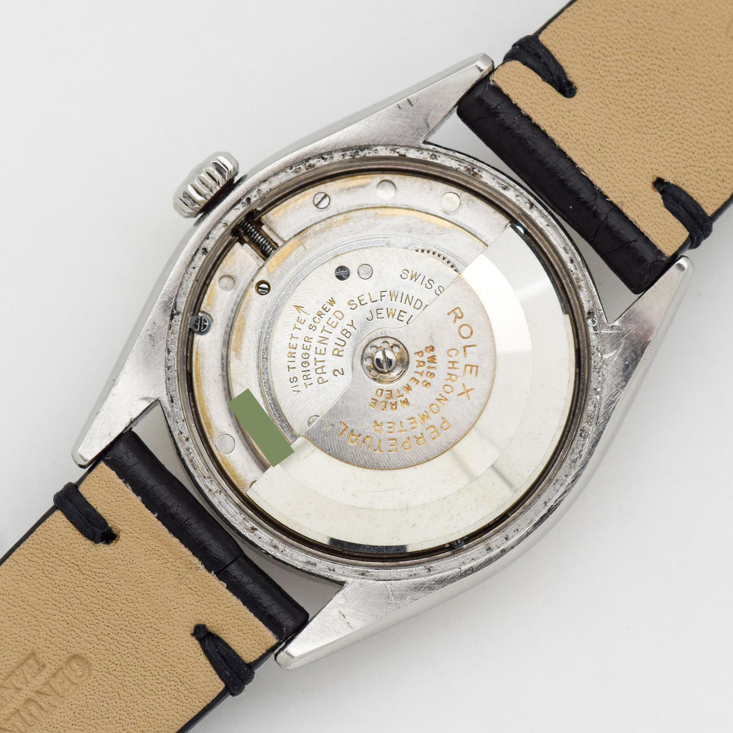 Vintage Rolex Datejust Red Ovettone Reference 6305-1 Watch, 1954 5