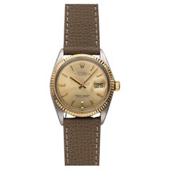 Vintage Rolex Datejust Ref 1601 60s Vintage Automatic Two Tone Champagne Dial 36