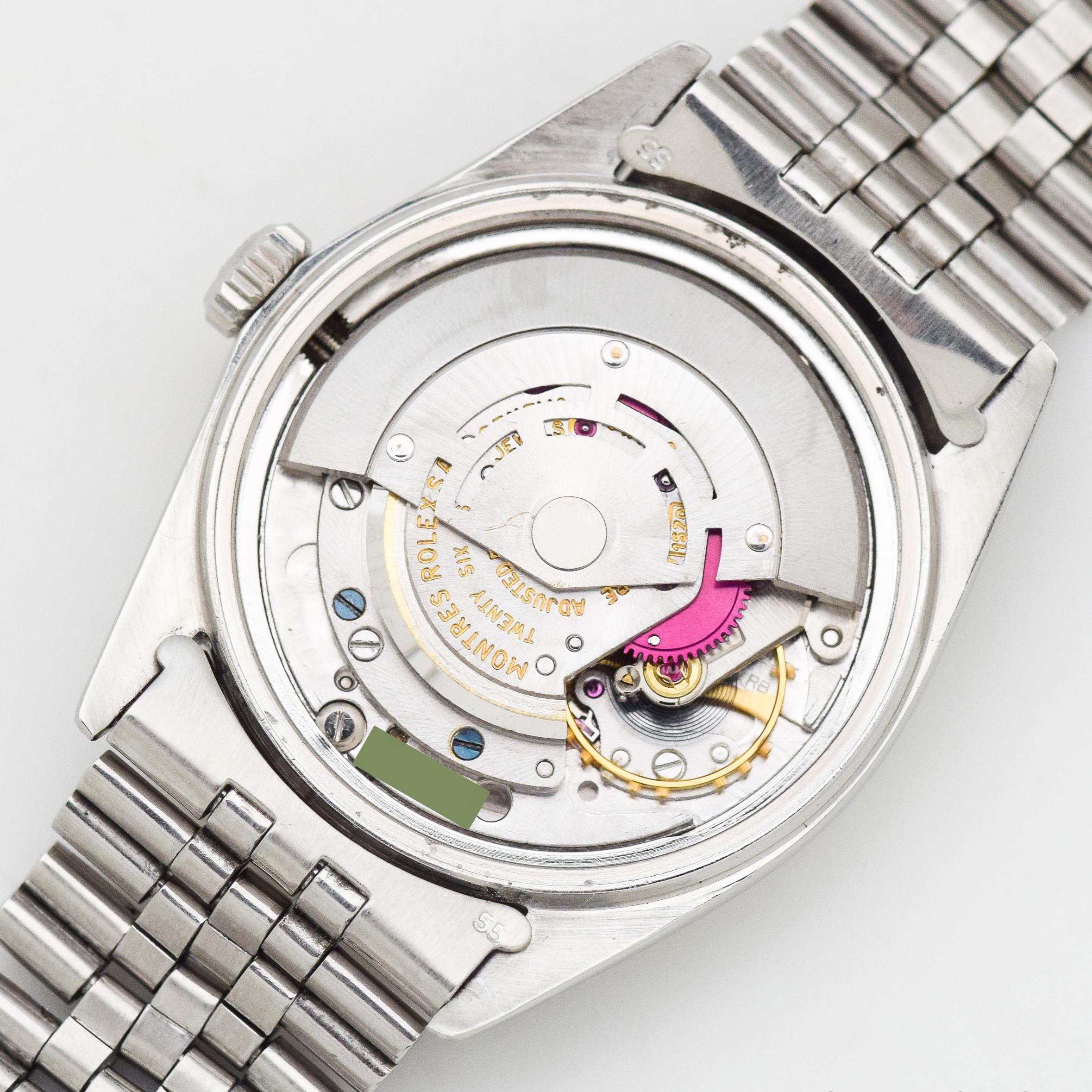 Vintage Rolex Datejust Ref. 1601 Watch with Wide-Boy Dial, 1970 7