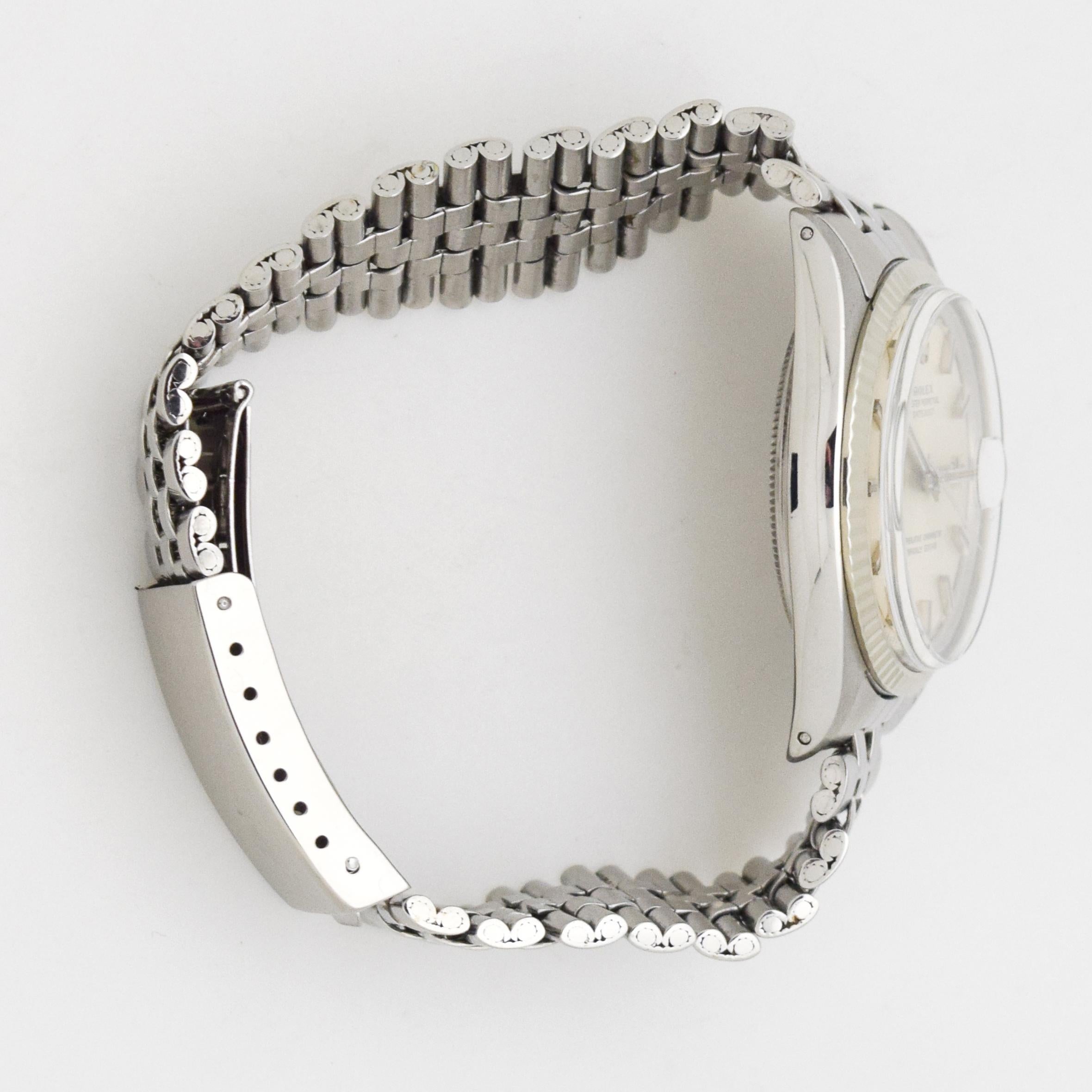 Vintage Rolex Datejust Ref. 1601 Watch with Wide-Boy Dial, 1970 3