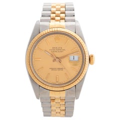 1983 rolex Vintage Rolex Datejust, Ref 16013, Complete Set, with Champagne Dial