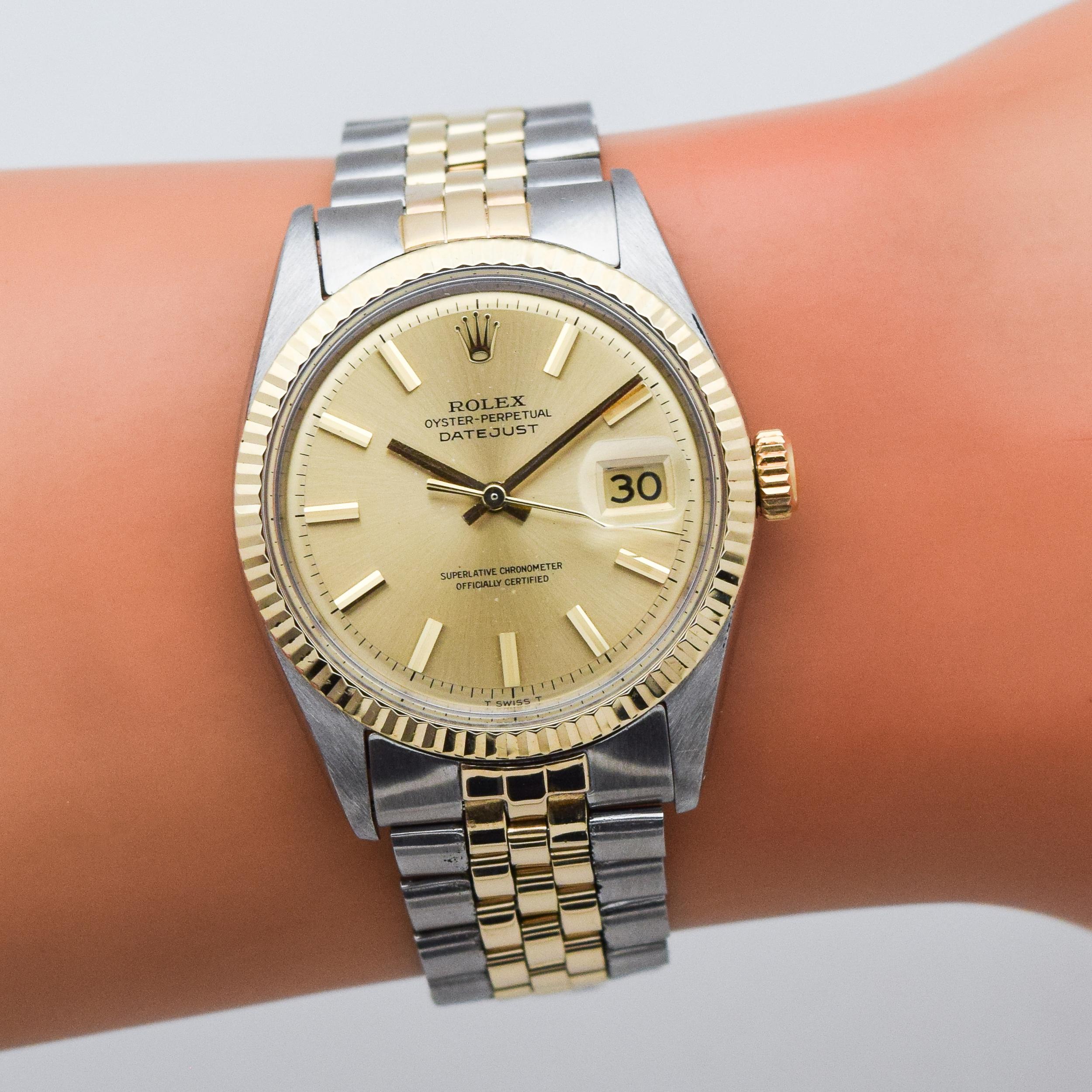 Vintage Rolex Datejust Reference 1601 Two-Tone Watch, 1967 3