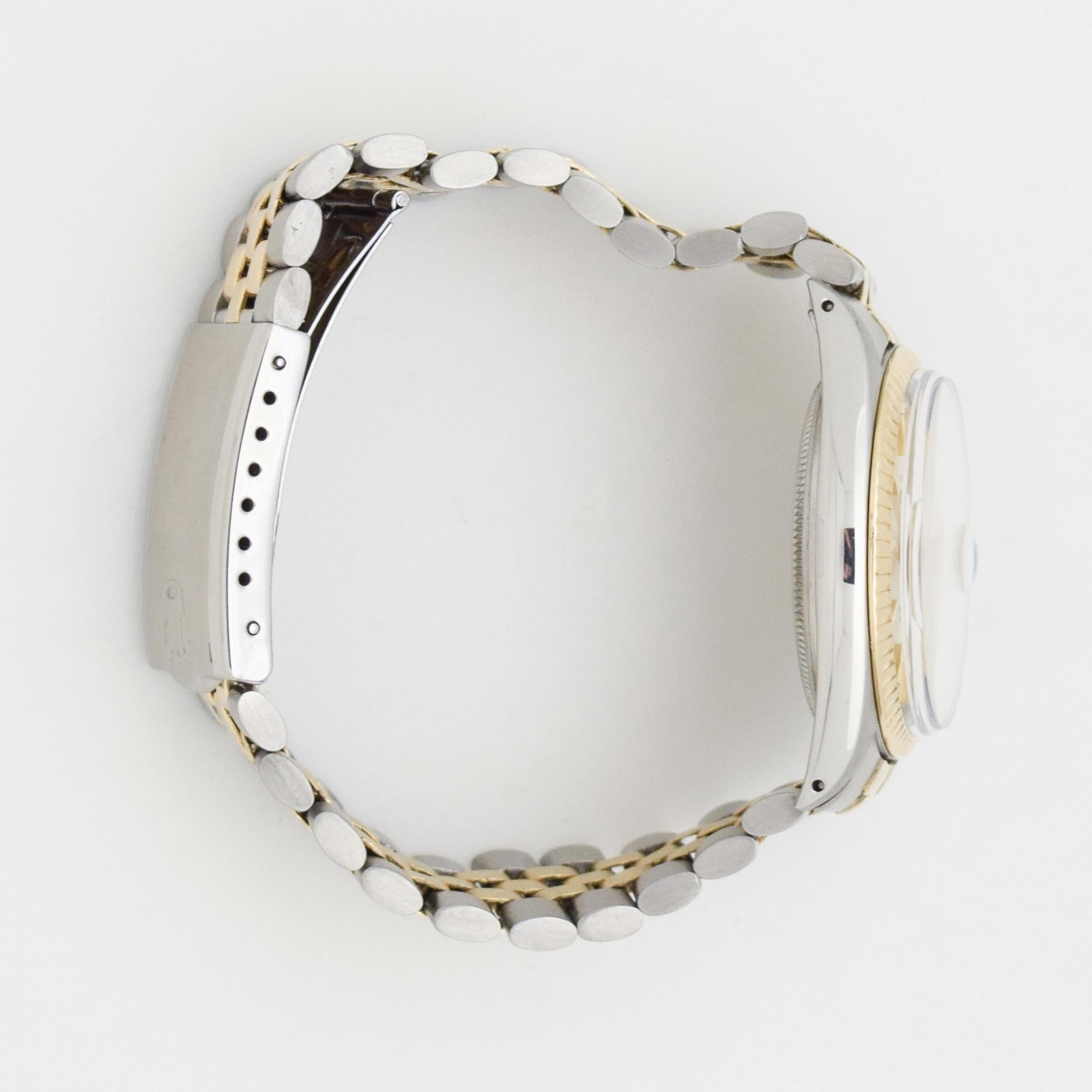 Vintage Rolex Datejust Reference 1601 Two-Tone Watch, 1968 In Excellent Condition For Sale In Beverly Hills, CA