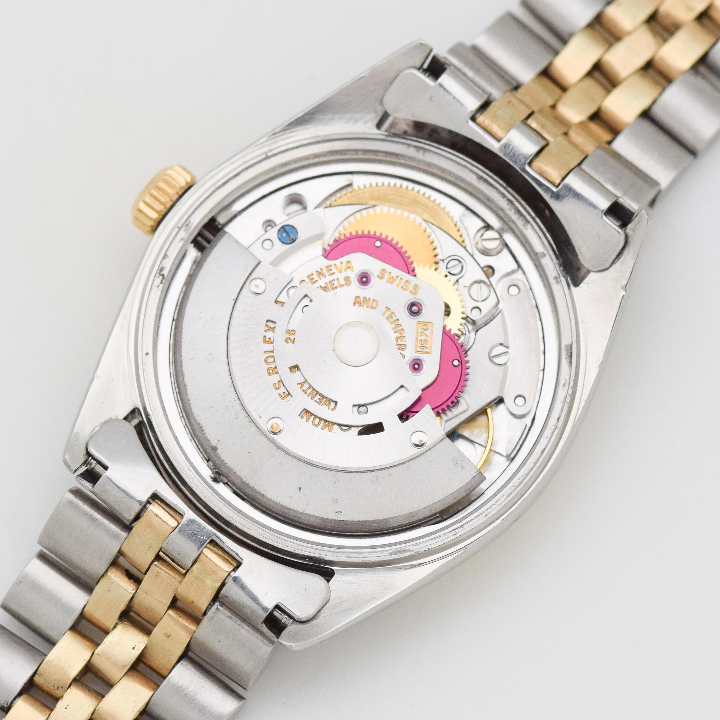 Vintage Rolex Datejust Reference 1601 Two-Tone Watch, 1968 For Sale 2