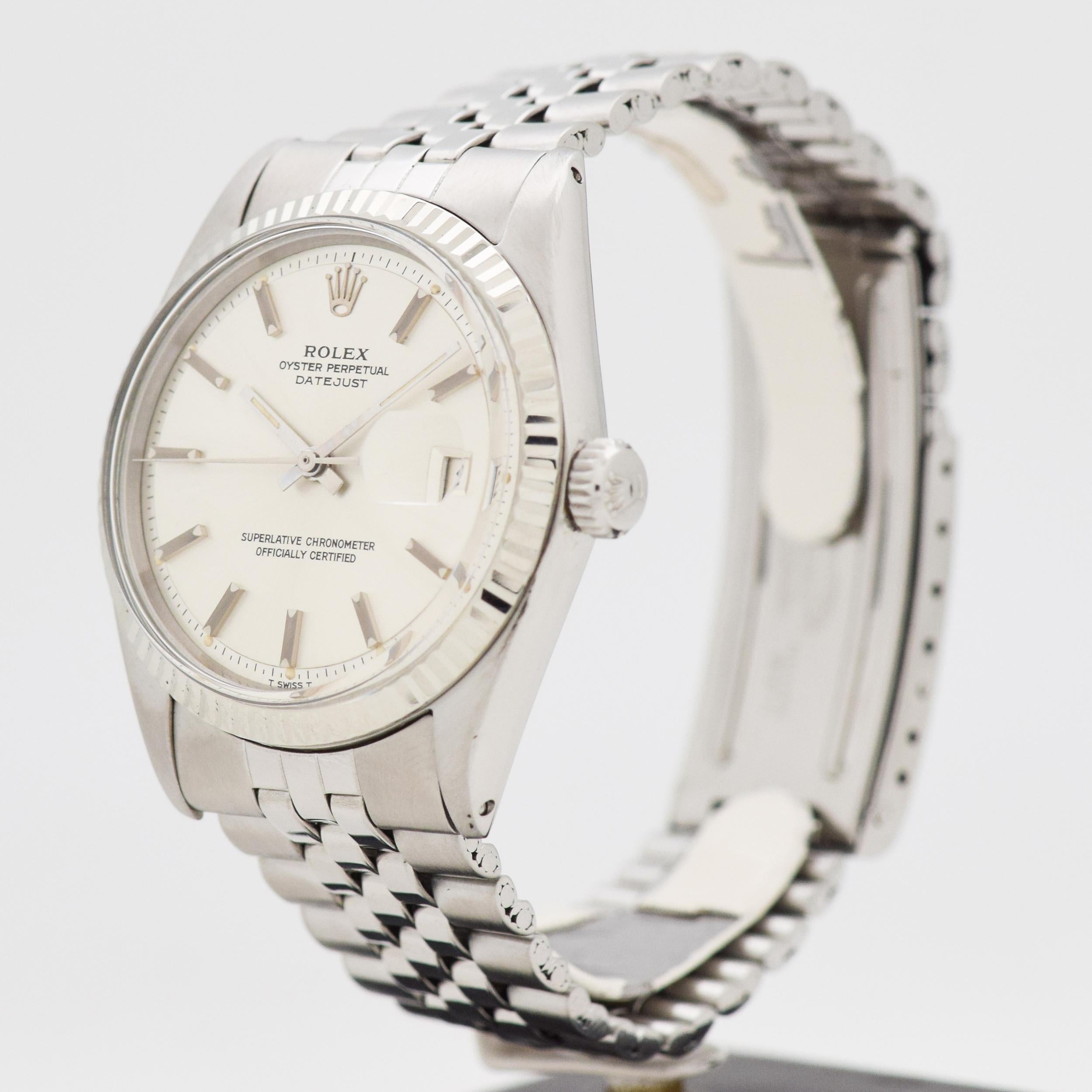 Vintage Rolex Datejust Reference 1601 Watch, 1970 In Excellent Condition For Sale In Beverly Hills, CA