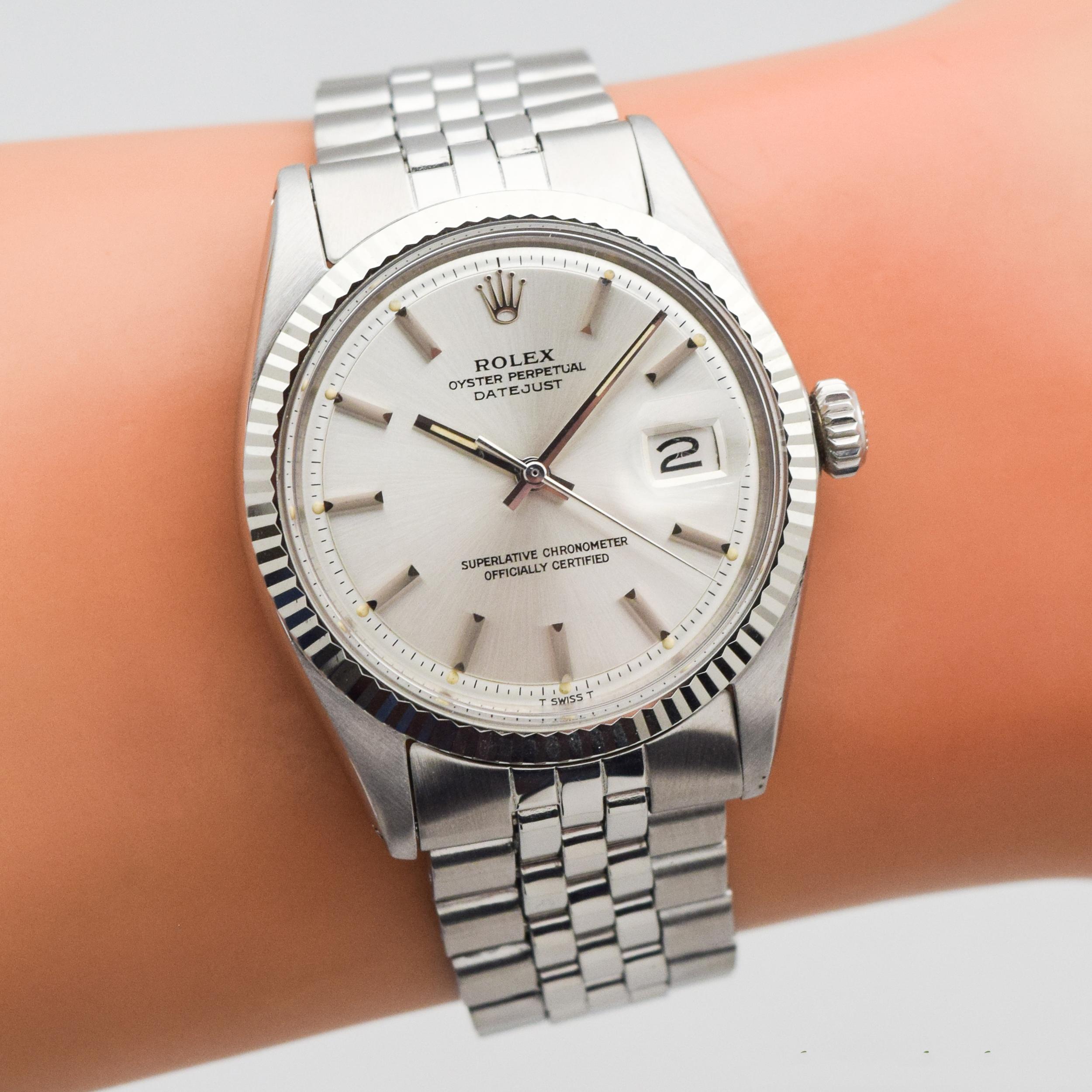Vintage Rolex Datejust Reference 1601 Watch, 1970 For Sale 4