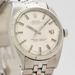 Vintage Rolex Datejust Reference 1601 Wide Boy, 1972