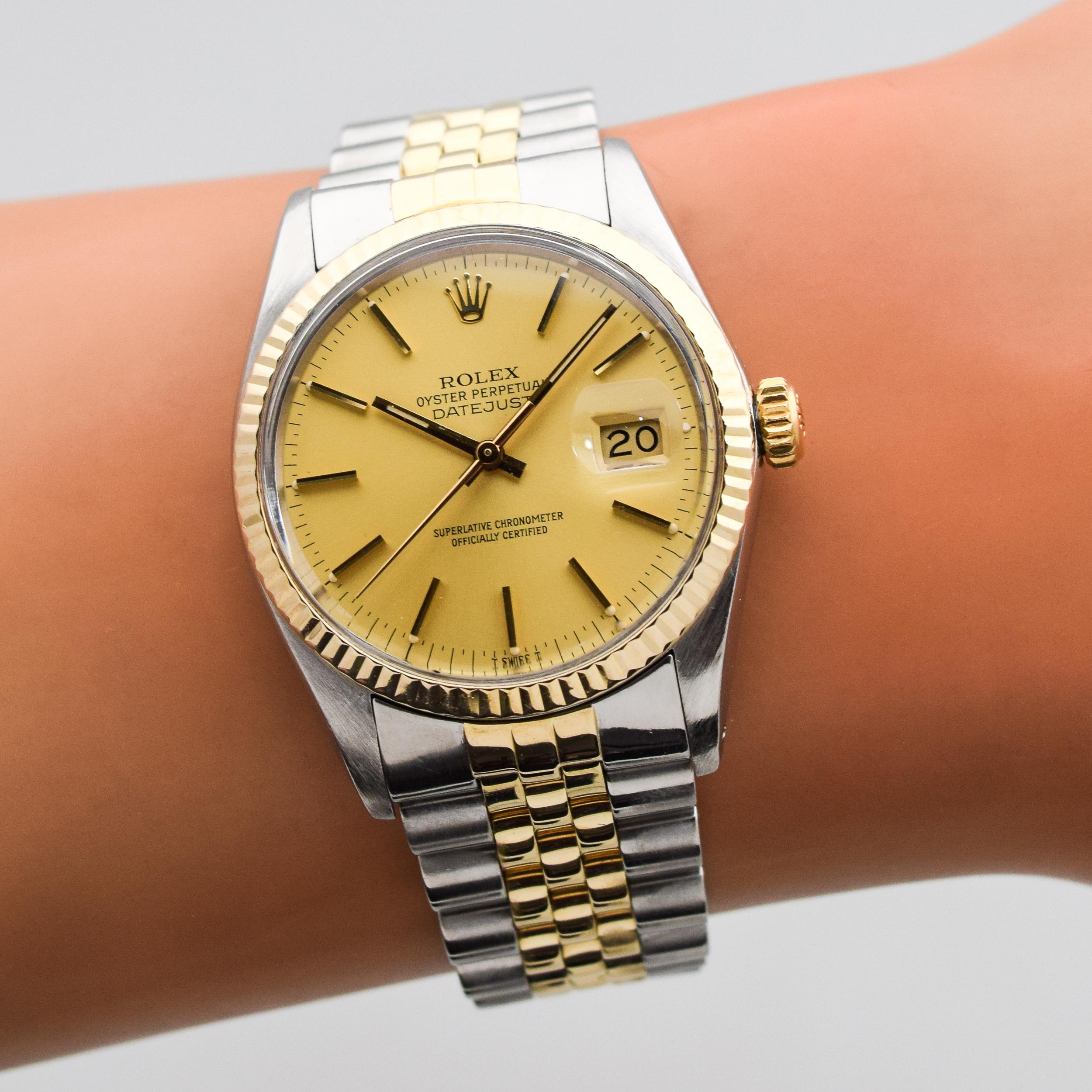 Vintage Rolex Datejust Reference 16013 Two-Tone Watch, 1981 4