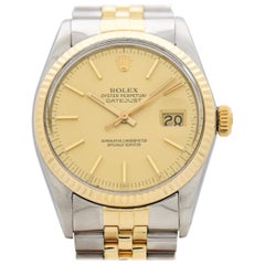 Vintage Rolex Datejust Reference 16013 Two-Tone Watch, 1981