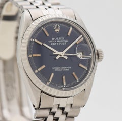 Vintage Rolex Datejust Reference 1603 Stainless Steel Watch, 1963