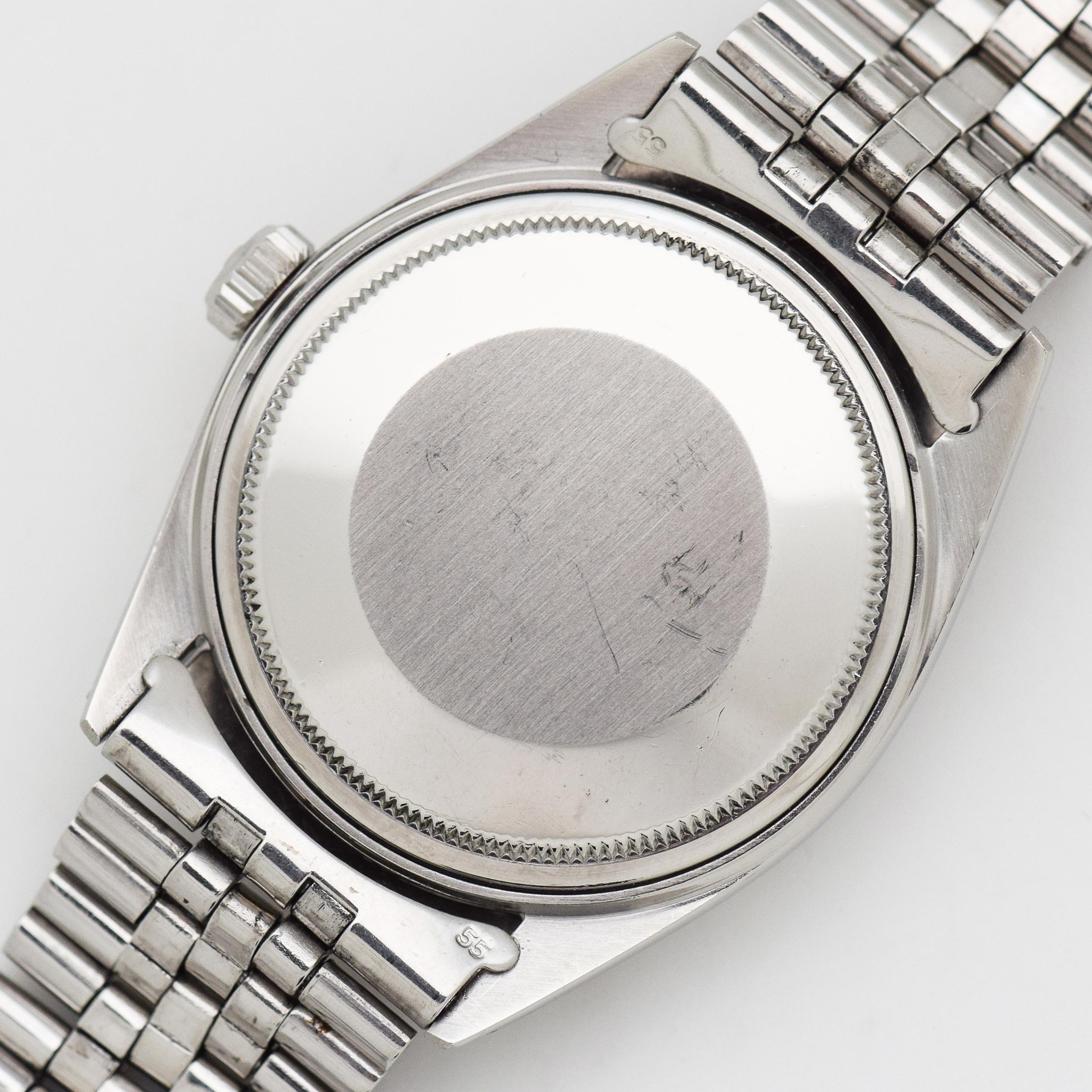 Vintage Rolex Datejust Reference 1603 Stainless Steel Watch, 1970 In Excellent Condition For Sale In Beverly Hills, CA